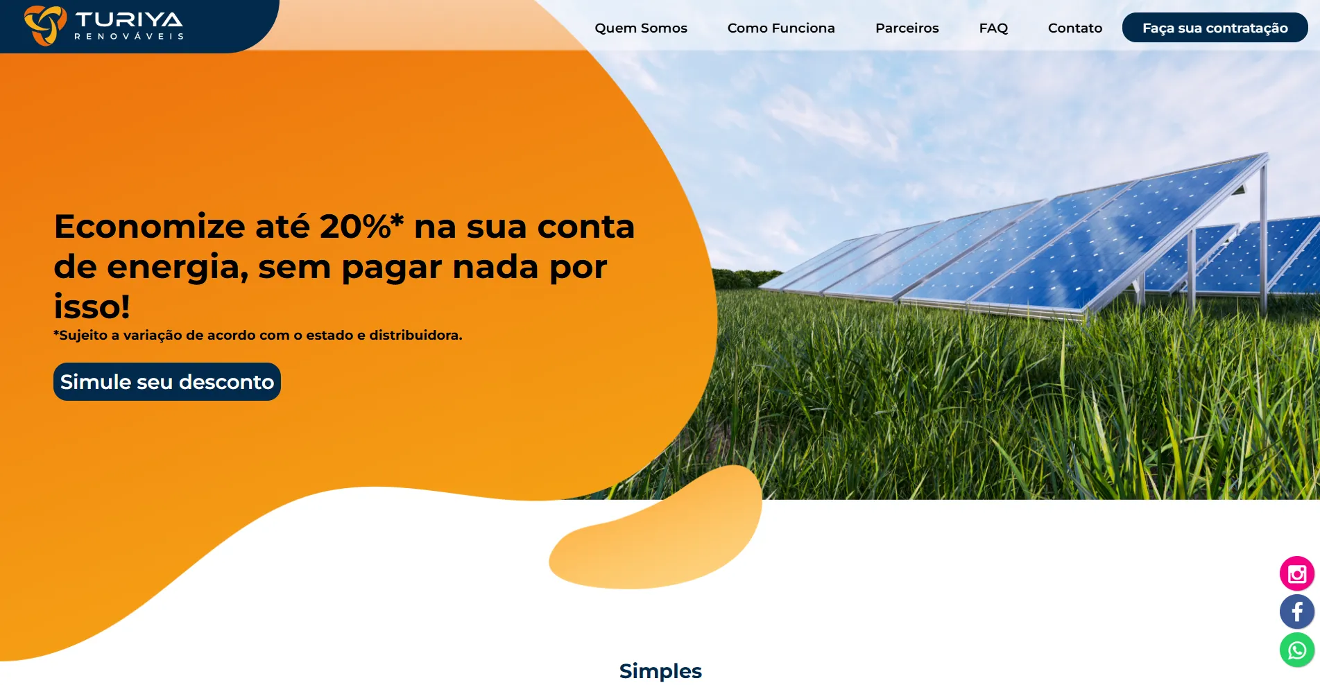 Site empresa de Energia Limpa